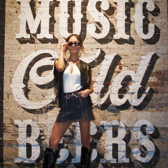 NEW ! WESTERN RHINESTONE HORSESHOE WAIST CONCHO CHAIN BELT - Picture 8 of 8